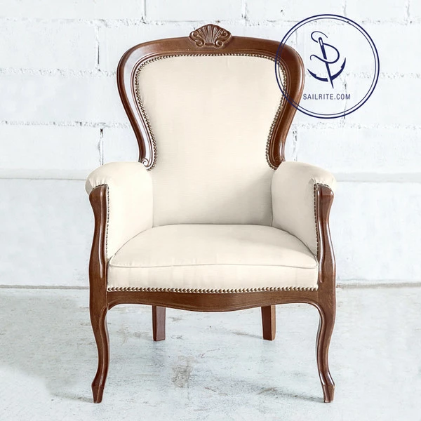 Bella-Dura® Linea Ivory 54" Fabric 7 Bella-Dura® Linea Ivory 54" Fabric - Image 5