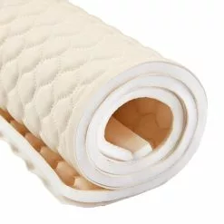 EverSoft™ Off White Hexagon Stitched Foam Backed Vinyl