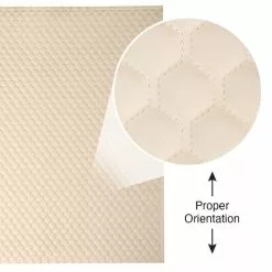 EverSoft™ Off White Hexagon Stitched Foam Backed Vinyl -Hot Sale Fabric Store EverSoft Off White Hexagon Stitched Foam Backed Vinyl 6