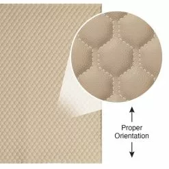 EverSoft™ Tan Hexagon Stitched Foam Backed Vinyl -Hot Sale Fabric Store EverSoft Tan Hexagon Stitched Foam Backed Vinyl 6