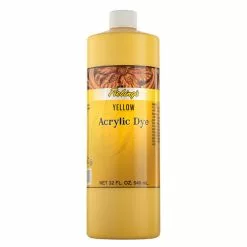 Fiebing's Acrylic Dye For Leather Yellow 32 Oz.