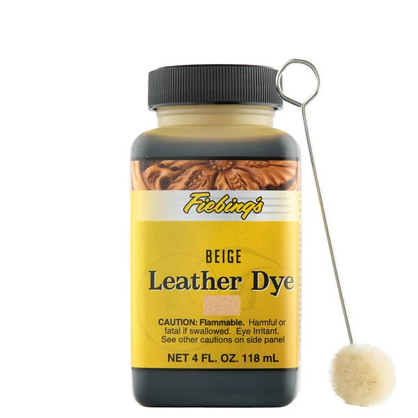 Fiebing's Leather Dye Beige 4 Oz. 3 Fiebing's Leather Dye Beige 4 Oz.