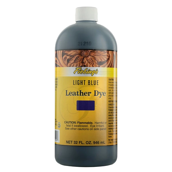 Fiebing's Leather Dye Light Blue 32 Oz. 3 Fiebing's Leather Dye Light Blue 32 Oz.