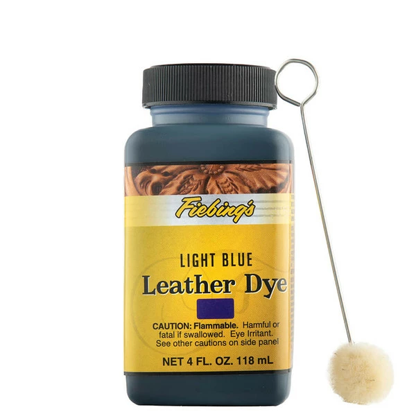 Fiebing's Leather Dye Light Blue 4 Oz. 3 Fiebing's Leather Dye Light Blue 4 Oz.