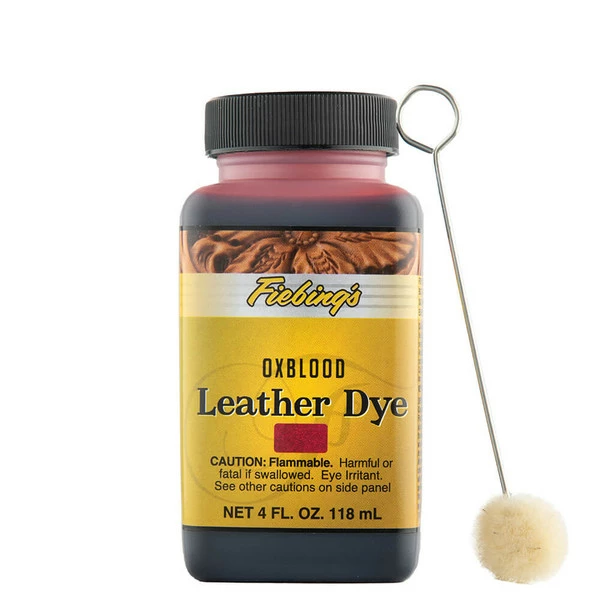 Fiebing's Leather Dye Oxblood 4 Oz. 3 Fiebing's Leather Dye Oxblood 4 Oz.