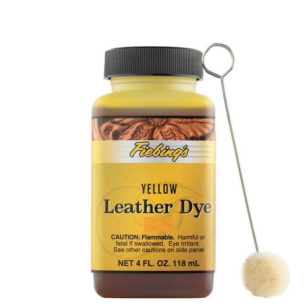 Fiebing's Leather Dye Yellow 4 Oz. 3 Fiebing's Leather Dye Yellow 4 Oz.