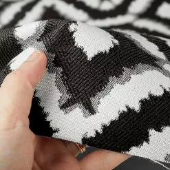 Covington Hilary Farr Outdoor SPF Del Sol Ebony/Ivory 54" Fabric -Hot Sale Fabric Store Hilary Farr Outdoor SPF Del Sol Ebony Ivory 54 Fabric 4