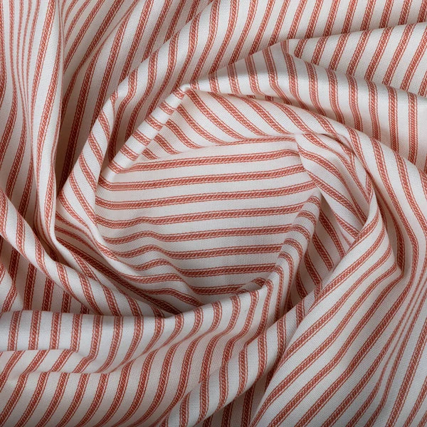 Magnolia Home Berlin Stripe Coral 55" Fabric 7 Magnolia Home Berlin Stripe Coral 55" Fabric - Image 5