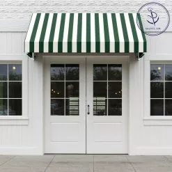 Sunbrella® Awning Stripe 4806-0000 Beaufort Forest Green/Natural 6 Bar 46" Fabric -Hot Sale Fabric Store Sunbrella 4806 0000 Forest Green Natural 6 Bar 46 707
