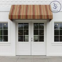 Sunbrella® Awning Stripe 4813-0000 Eastland Redwood 46" Fabric -Hot Sale Fabric Store Sunbrella 4813 0000 Eastland Redwood Awning Stripe 46 72