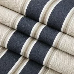 Sunbrella® Awning Stripe 4916-0000 Navy/Taupe Fancy 46" Fabric -Hot Sale Fabric Store Sunbrella 4916 0000 Navy Taupe Fancy 46 Signature Series Awning Stripe 2
