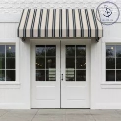 Sunbrella® Awning Stripe 4916-0000 Navy/Taupe Fancy 46" Fabric -Hot Sale Fabric Store Sunbrella 4916 0000 Navy Taupe Fancy 46 Signature Series Awning Stripe 707