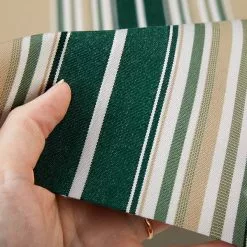 Sunbrella® Awning Stripe 4932-0000 Forest Green/Beige/Natural Fancy 46" Fabric -Hot Sale Fabric Store Sunbrella 4932 0000 Forest Green Beige Natural Fancy Stripe 46 4