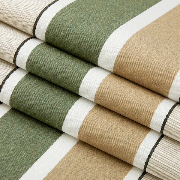 Sunbrella® Awning Stripe 4959-0000 Fern/Heather Beige Block 46" Fabric 4 Sunbrella® Awning Stripe 4959-0000 Fern/Heather Beige Block 46" Fabric - Image 2