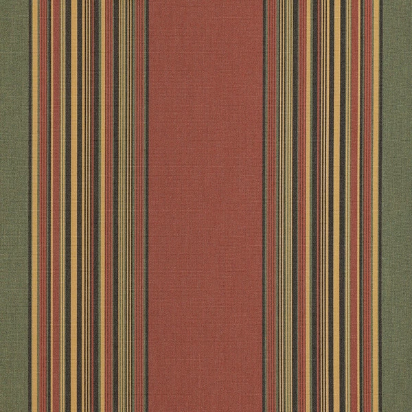 Sunbrella® Awning Stripe 4969-0000 Henna Fern Vintage 46" Fabric 3 Sunbrella® Awning Stripe 4969-0000 Henna Fern Vintage 46" Fabric