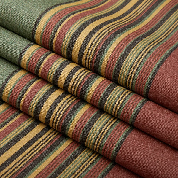 Sunbrella® Awning Stripe 4969-0000 Henna Fern Vintage 46" Fabric 4 Sunbrella® Awning Stripe 4969-0000 Henna Fern Vintage 46" Fabric - Image 2