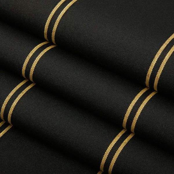 Sunbrella® Awning Stripe 4988-0000 Cooper Black 46" Fabric 4 Sunbrella® Awning Stripe 4988-0000 Cooper Black 46" Fabric - Image 2