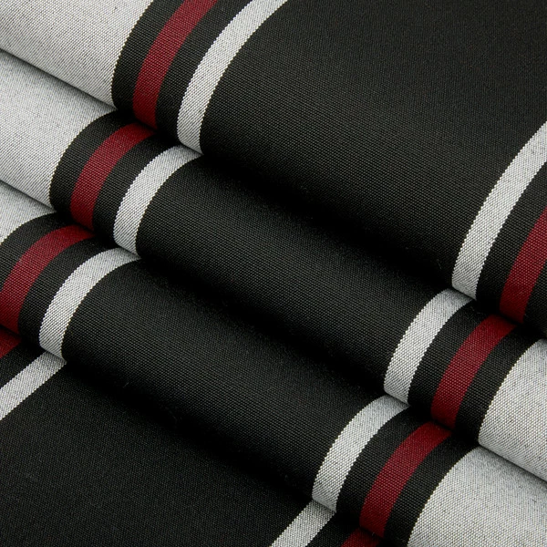 Sunbrella® Awning Stripe 4989-0000 Hatteras Raven 46" Fabric 4 Sunbrella® Awning Stripe 4989-0000 Hatteras Raven 46" Fabric - Image 2