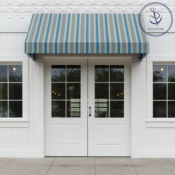 Sunbrella® Awning Stripe 4992-0000 Baycrest Sky 46" Fabric 7 Sunbrella® Awning Stripe 4992-0000 Baycrest Sky 46" Fabric - Image 5