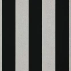 Sunbrella® Awning Stripe 5704-0000 Beaufort Black/White 6 Bar 46" Fabric