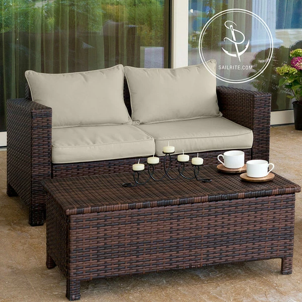 Sunbrella® 8351-0000 Linen Silver 54" Upholstery Fabric 8 Sunbrella® 8351-0000 Linen Silver 54" Upholstery Fabric - Image 6